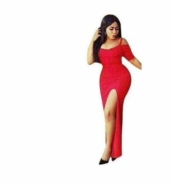 Robe soirée rouge élégante