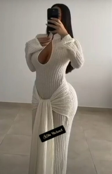 Robe élégante en tricot