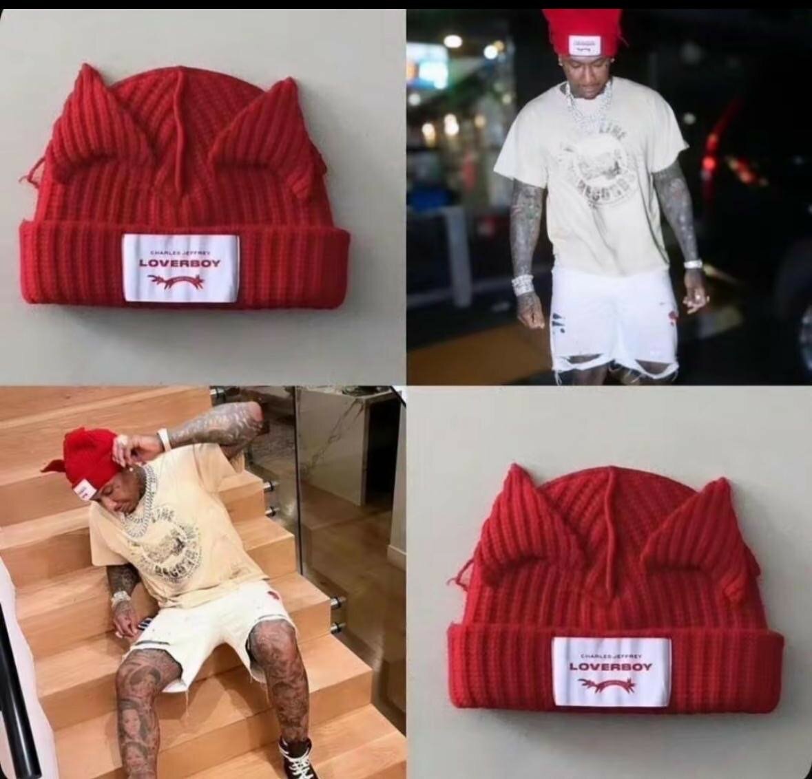 Bonnet en tricot "Loverboy"