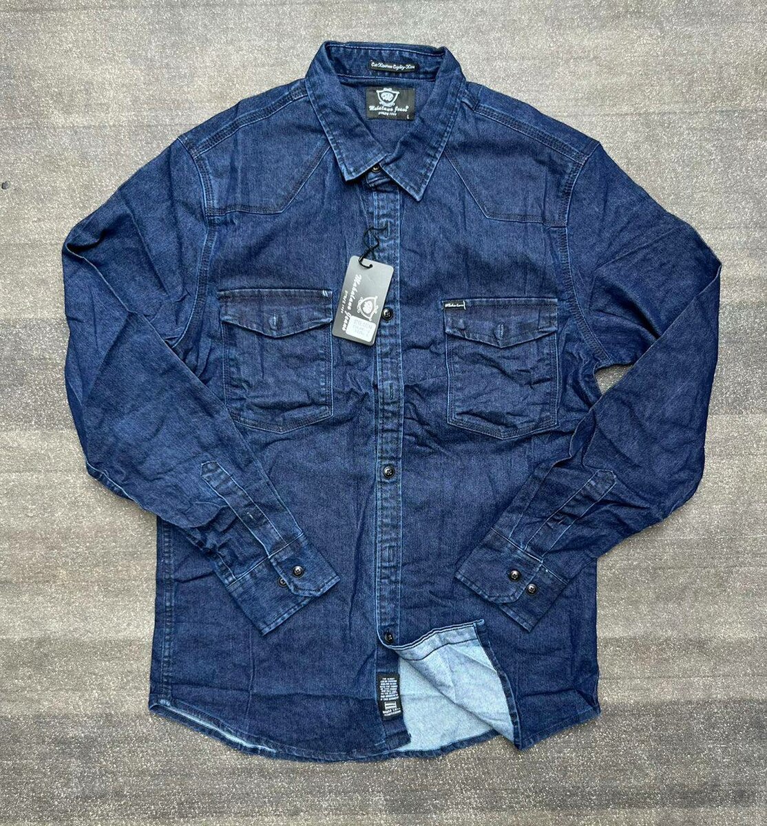 Chemise en jean décontractée