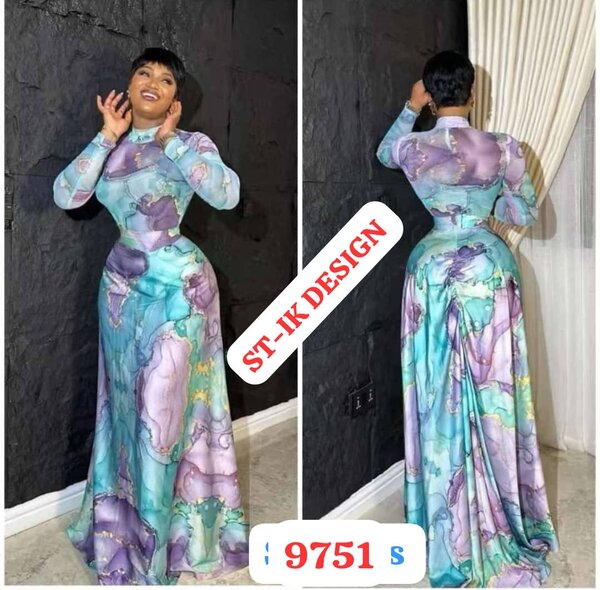 Robe Maxi Imprimée Élégante
