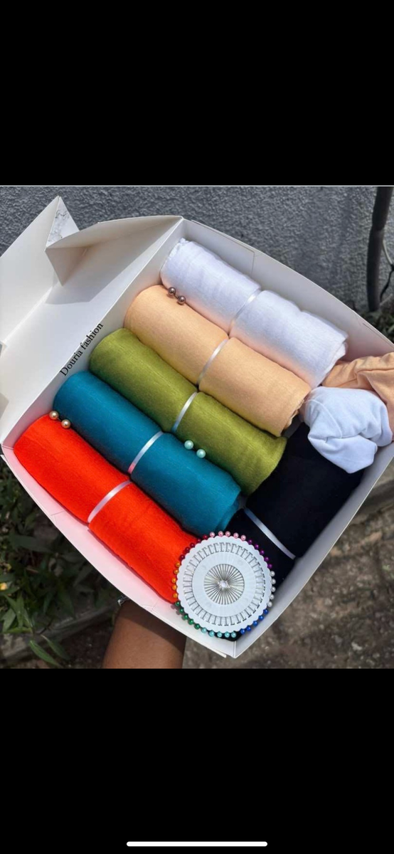 Châles en coton multicolores