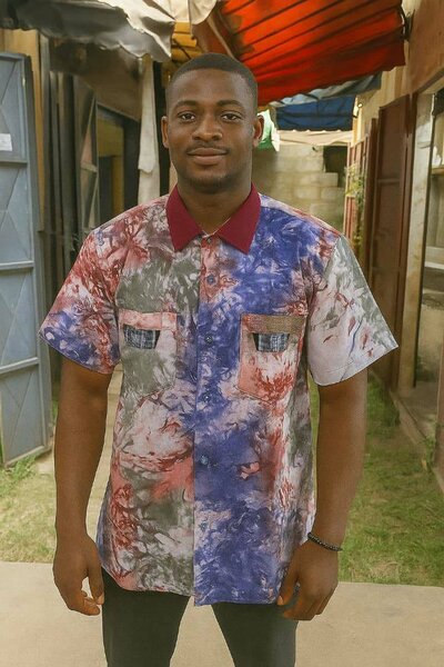 Chemise homme à motifs colorés