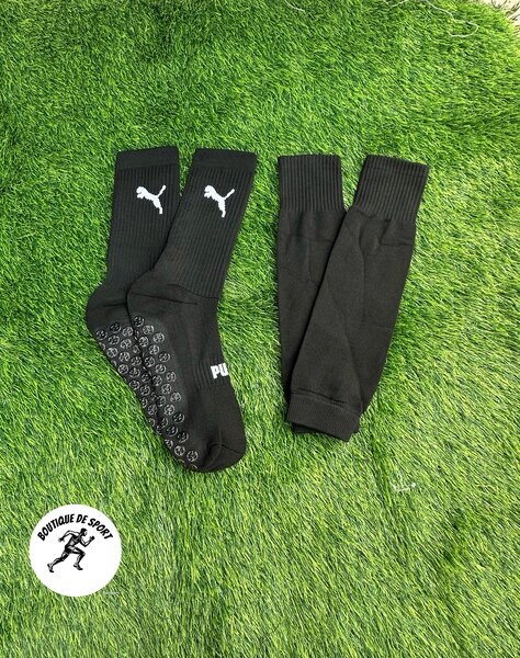 Chaussettes de foot Puma noires