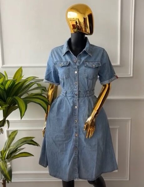 Robe jeans bleu