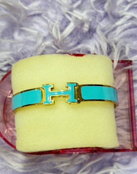 Bracelet en émail turquoise 7