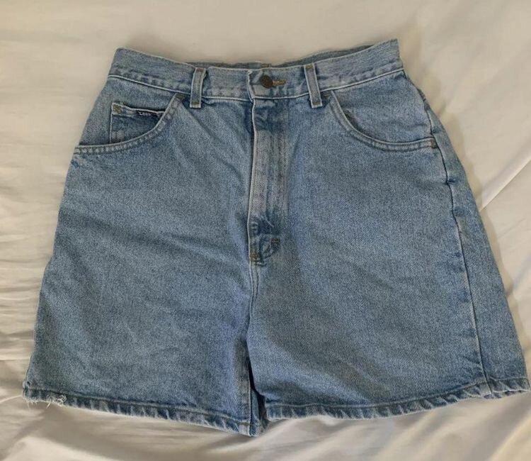 Shorts en jean taille haute