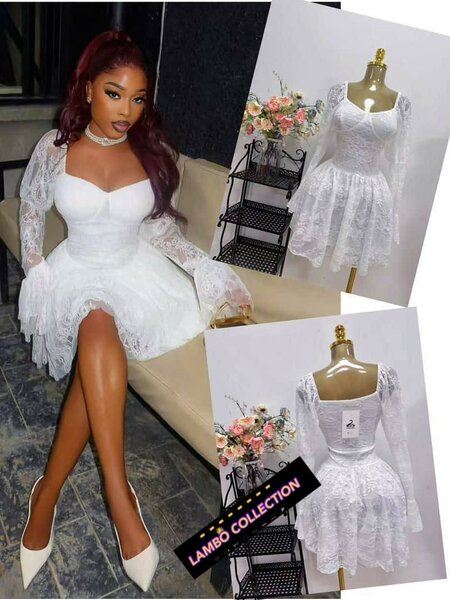 Robe élégante dentelle soirée