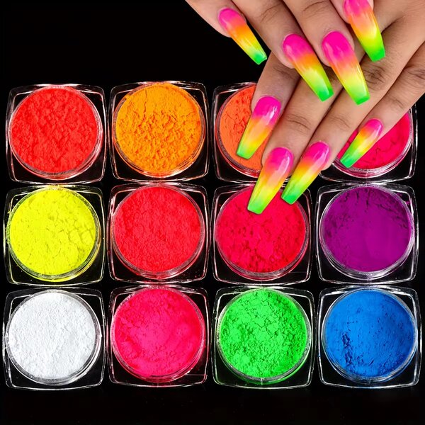 Poudres acryliques ongles néon