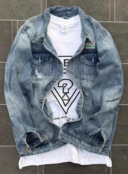 Veste en jean homme