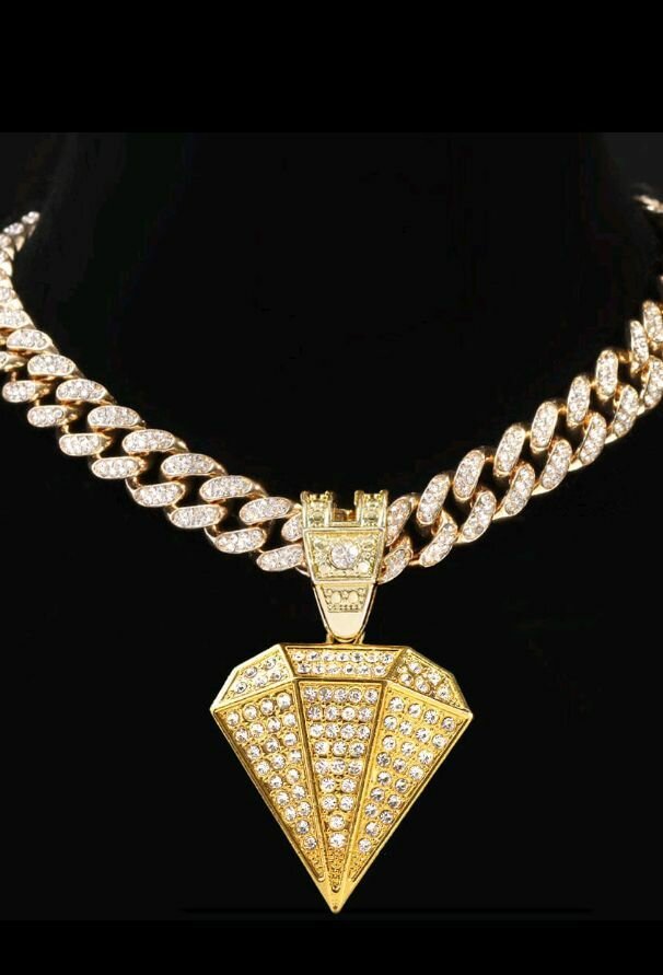 Collier en diamant avec chaîne en or