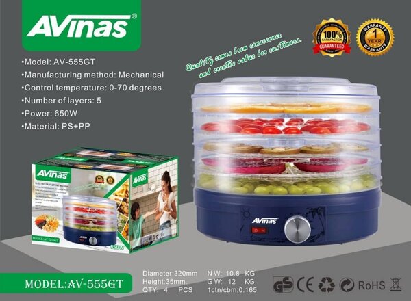 Avinas 5 layers food dehydrato