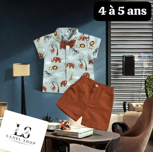 Ensemble garçon safari mode