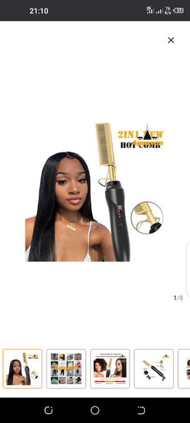 Peigne Chauffant 2en1