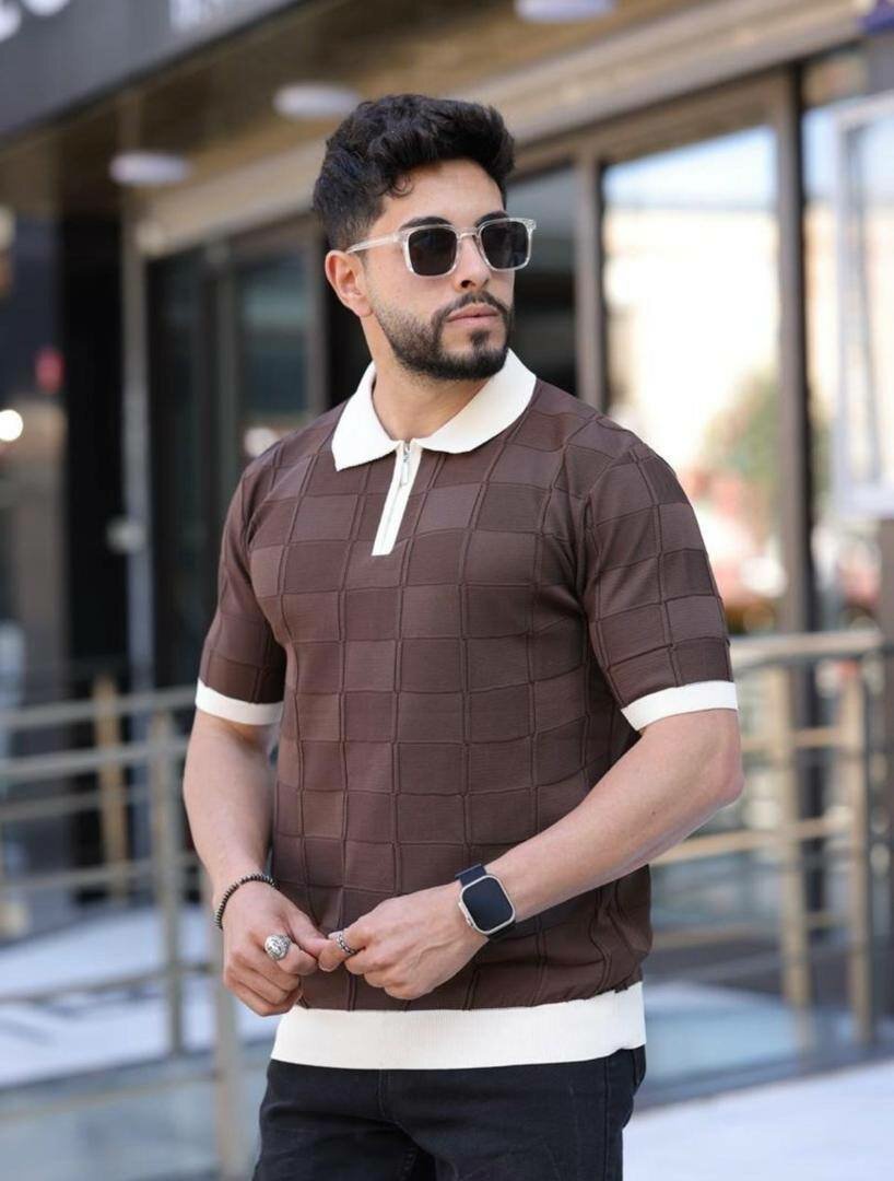 Polo de golf à motifs élégant