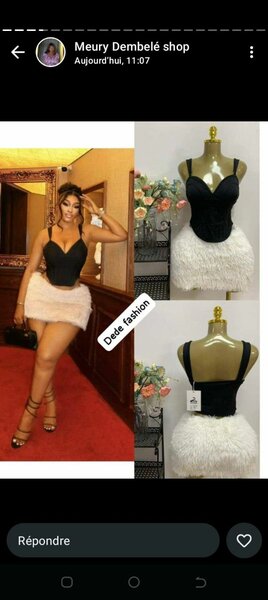 Mini robe en tulle femme