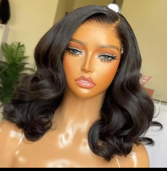 Perruque naturelle ondulée