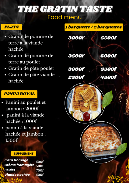 Menu Gratin Taste