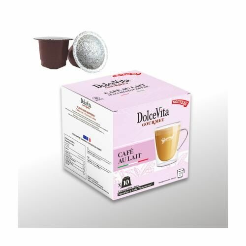 Dolce Vita Café Au Lait -Compatible Au Machines Nespresso