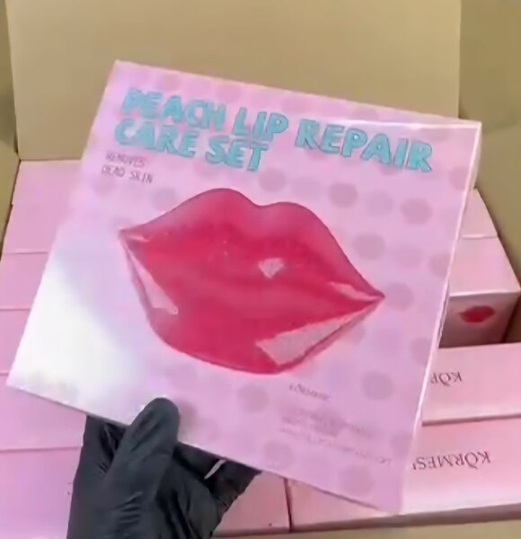 Set de soin des lèvres à la pêche