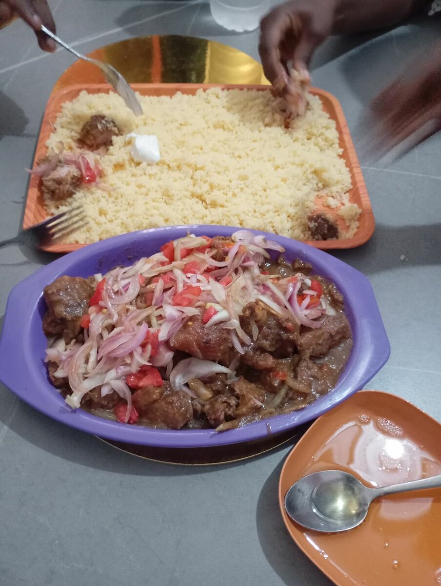 Porc africain sauté revenir