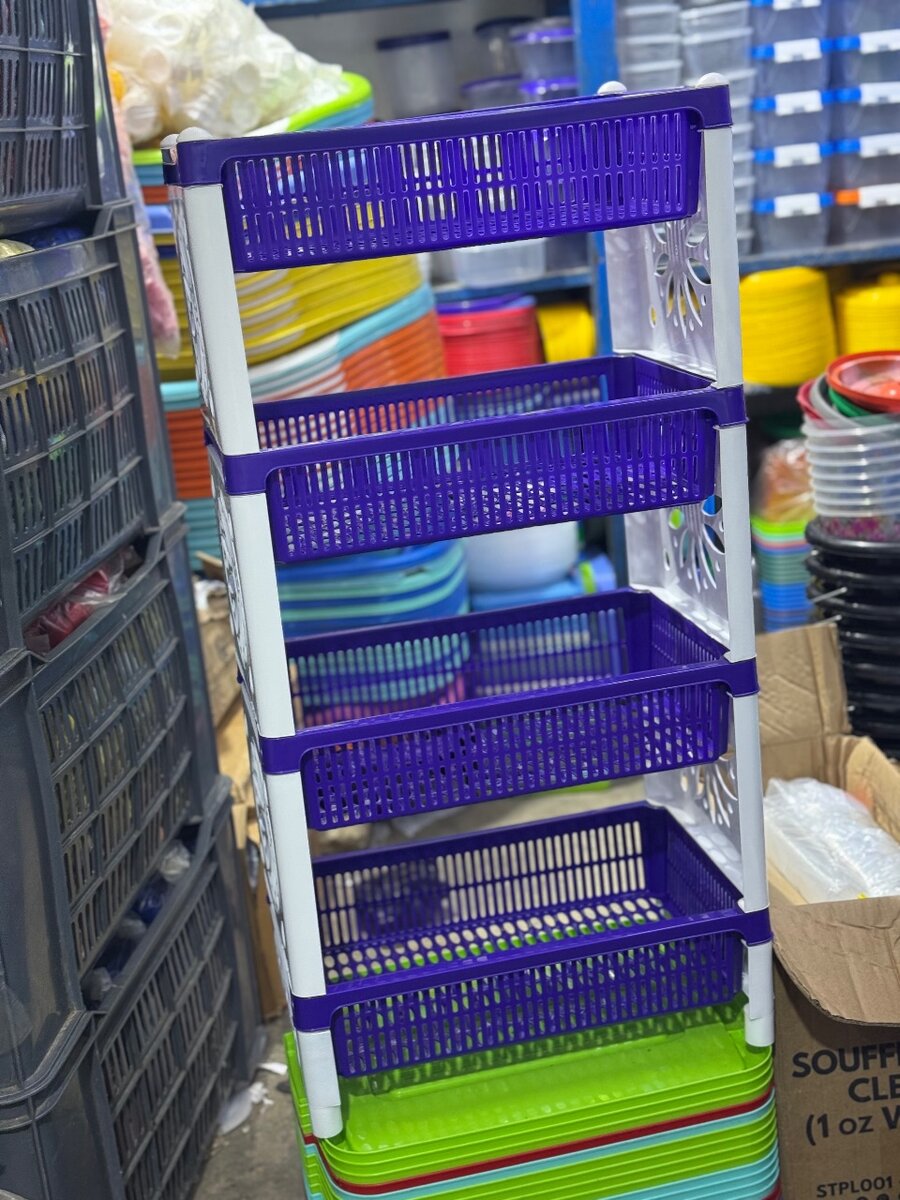 Étagère de Rangement 4 Niveaux