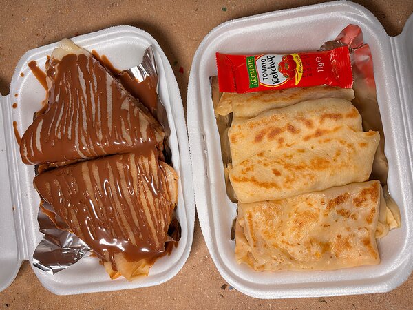 Crêpes poulet et Nutella