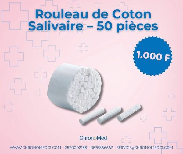 Rouleaux de Coton Salivaire