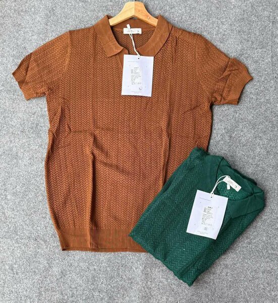 Chemises polo à rayures homme