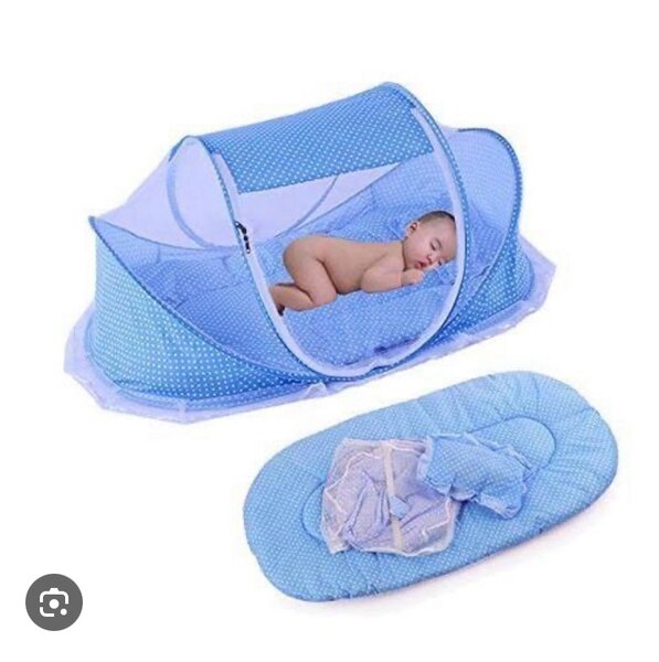 Baby foldable bed and net