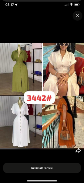 Robe longue élégante été