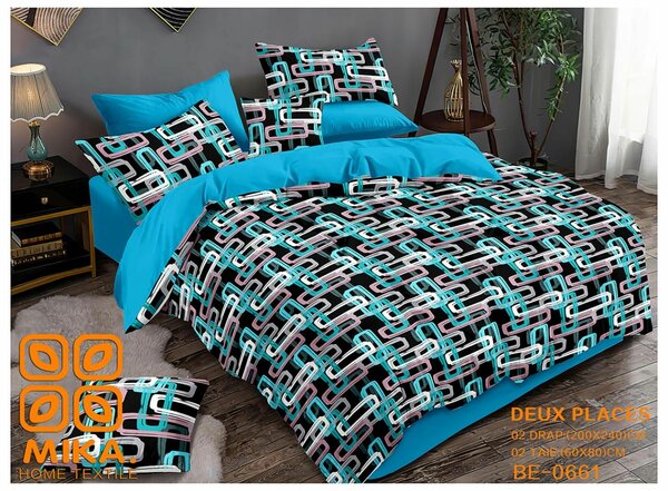 Draps 3 place de Lit Colorée