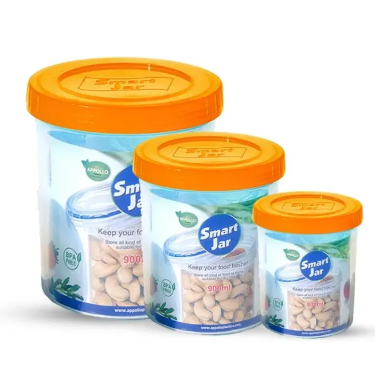 High Quality Smart Jar 3pcs Set (S/M/L) For Multipurpose use