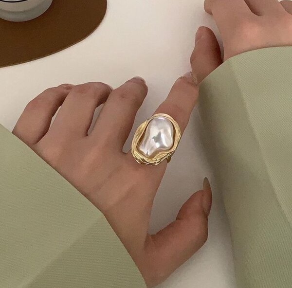 Bague Élégante en Perle