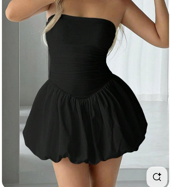 Robe noire bustier élégante