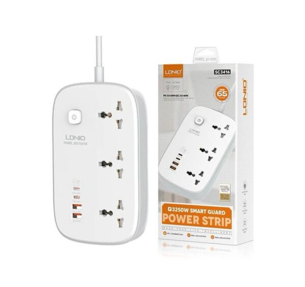 MULTIPRISE LDNIO 3 PRISES 65 W