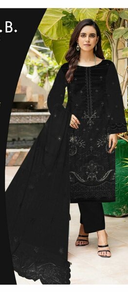 Lawn air jet 3 pcs women's unstitched suit