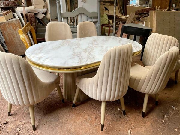 Table à manger moderne en marbre