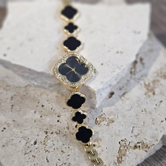 Van cleef Black Gold Quartz Watch