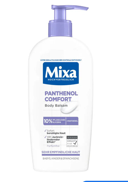 Lait Corps Mixa Panthenol Comfort