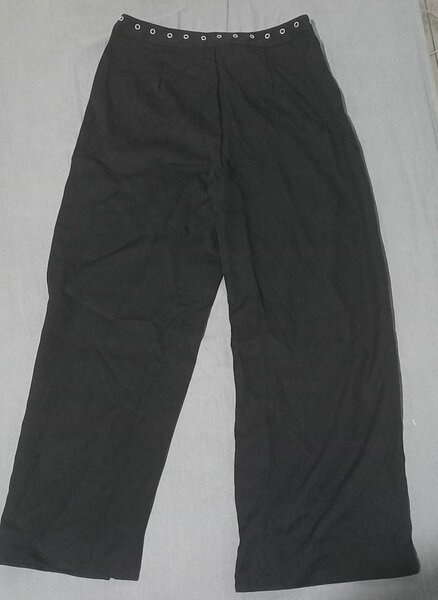 Pantalon large femme noir