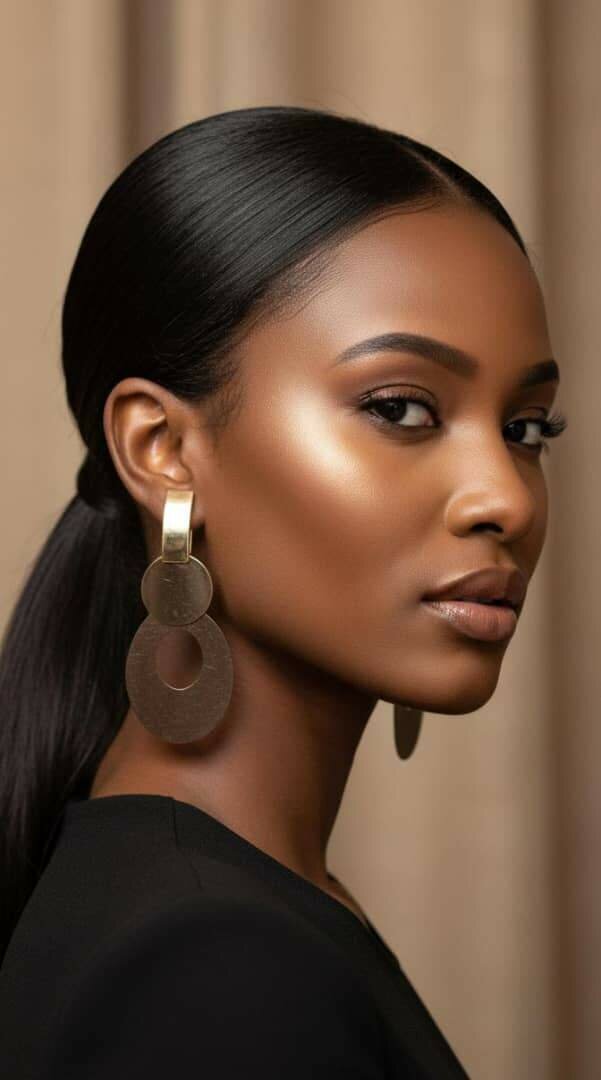 Boucles d'oreilles pendantes chic