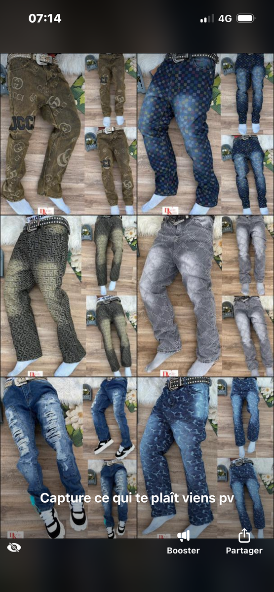 Jeans pour hommes tendance