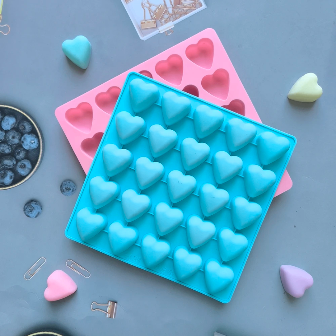 Moules à glaçons cœur en silicone