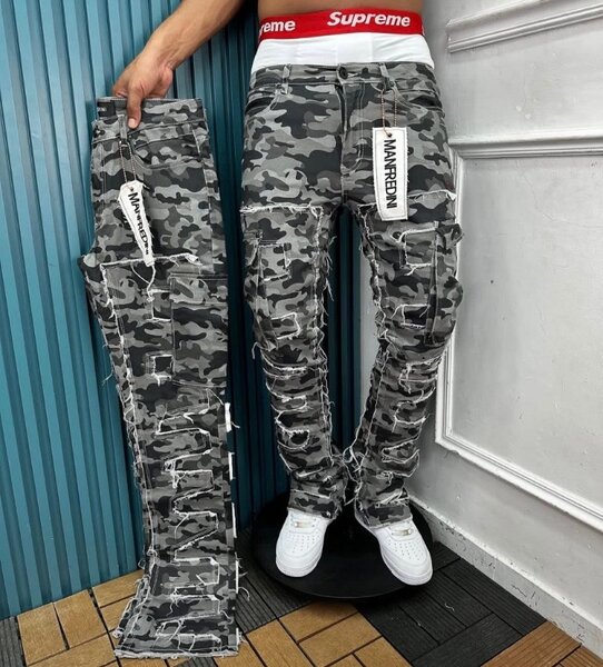 Pantalon Cargo treillis