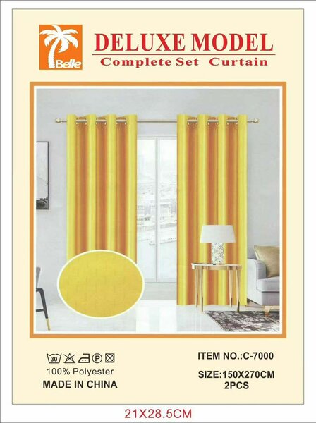 Rideaux jaunes  1pcs
