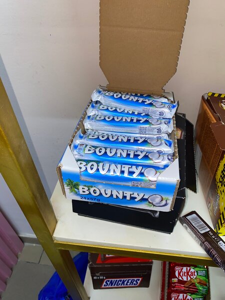 Barres chocolatées Bounty