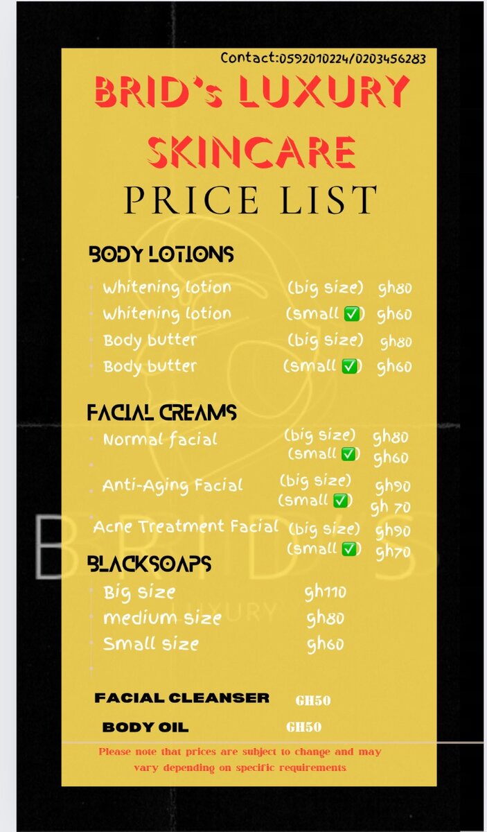 Brids organic skin products