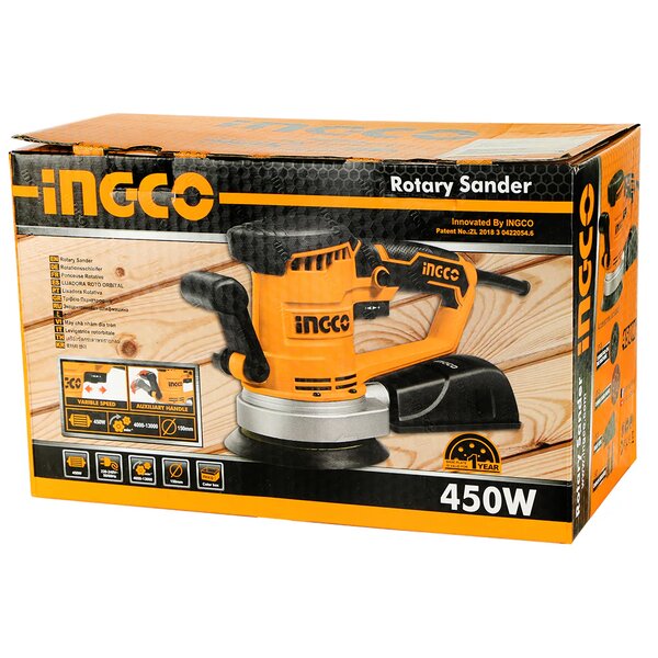 Ponceuse Orbitale 450W Ingco