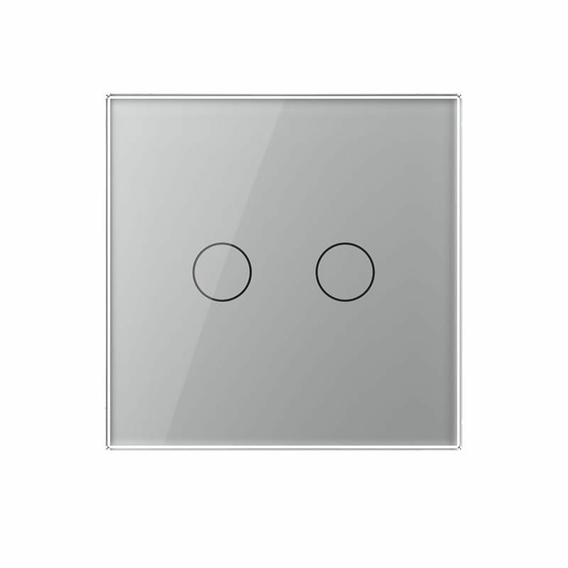 Livolo | Grey | 2 | On/Off | 2 Way | Touch Switch | Remote